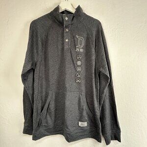 Disney Parks 2018 Mens Gray Pullover Sweatshirt Medium Cotton Blend Long Sleeve